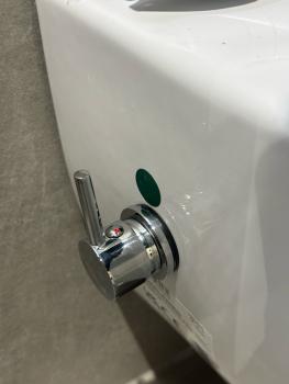 VOKHA Rimmless Design Hänge-WC(Bidet-taharet Funktion) Weiß Toillette Mit Heiß-/Kaltwasser Armatur